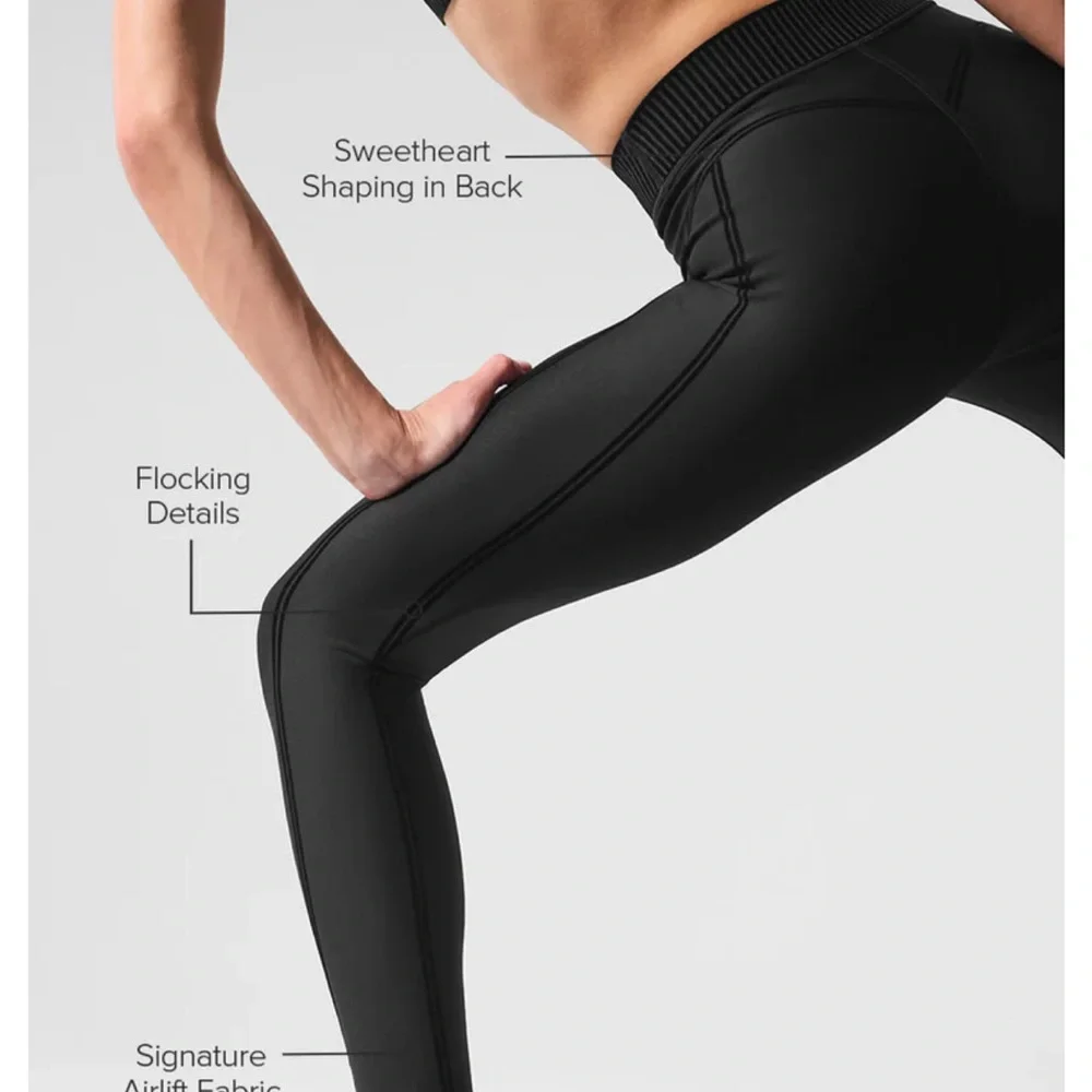 ALO Airlift High-Waist 7/8 Line Up Legging, Size S - Picture 3 of 8
